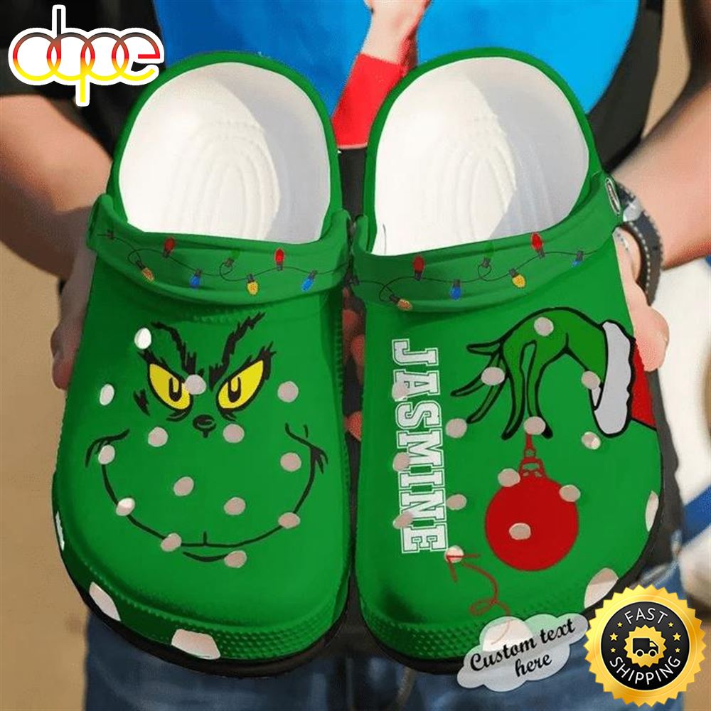 Personalized Christmas Gift The Grinch Classic Clogs Shoes.jpg