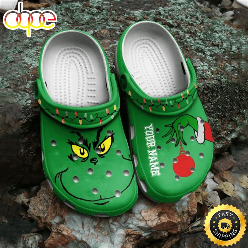 Personalized Grinch Christmas Crocs Clogs Crocband Comfortable Shoes For Men Women.jpg