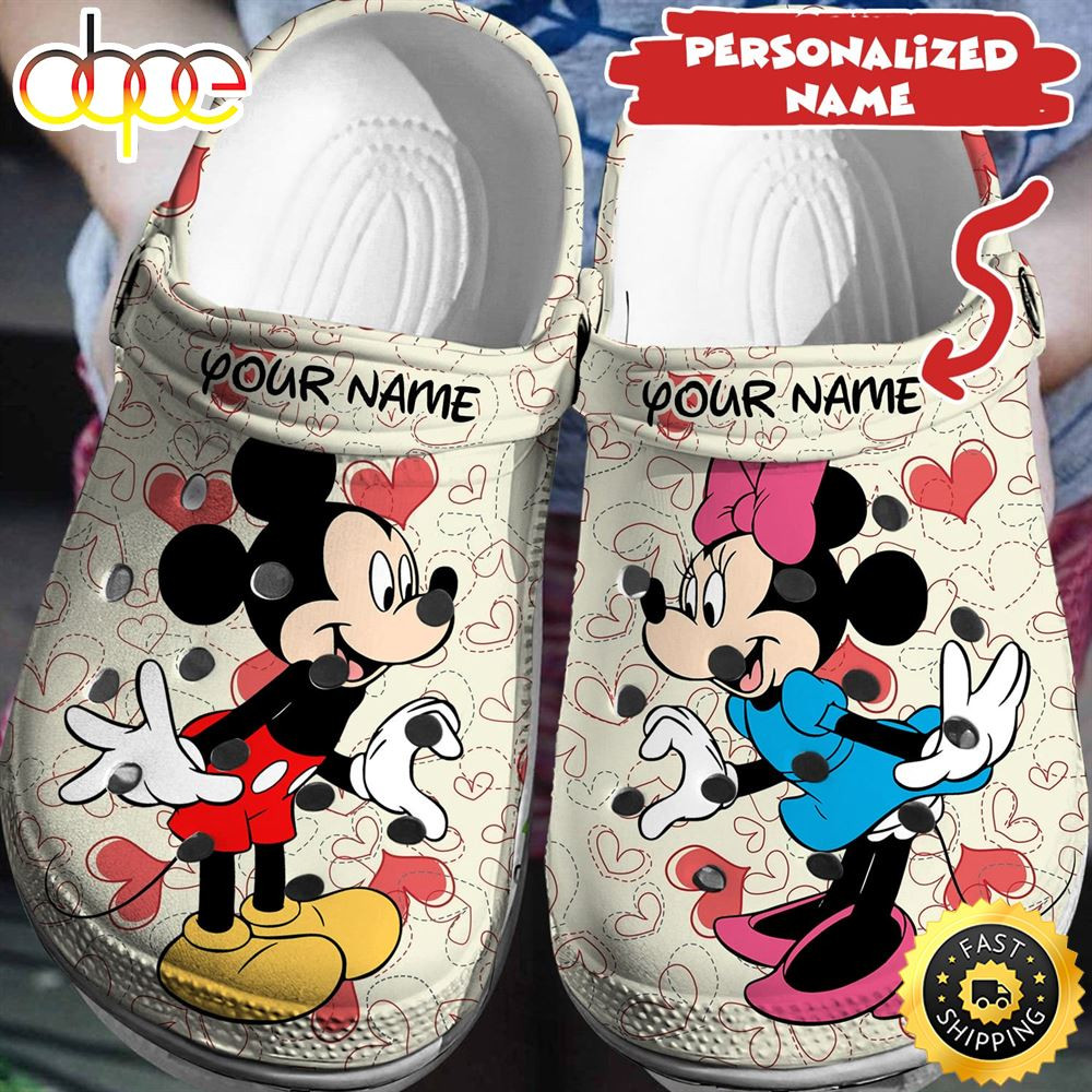 Personalized Mickey Minnie Crocs Clog Shoes.jpg