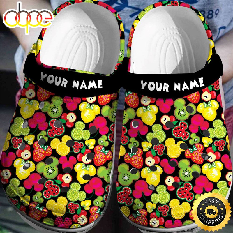 Personalized Mickey Minnie Fruits Crocs 3d Clog Shoes.jpg