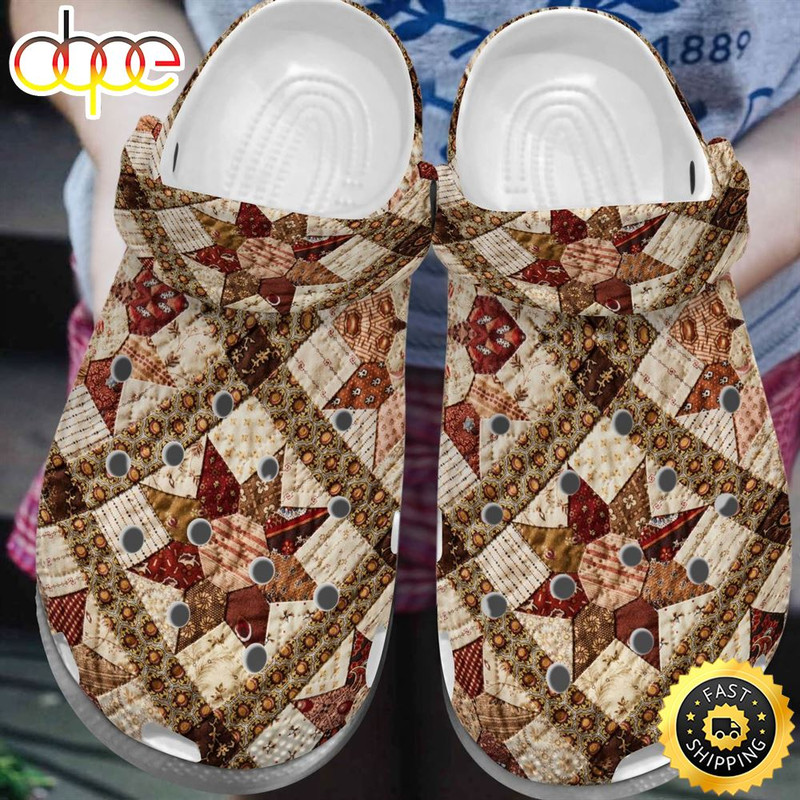 Quilting Hippie Crocs Comfortablefashion Style Comfortable For Women Men American Quilting Pattern.jpg