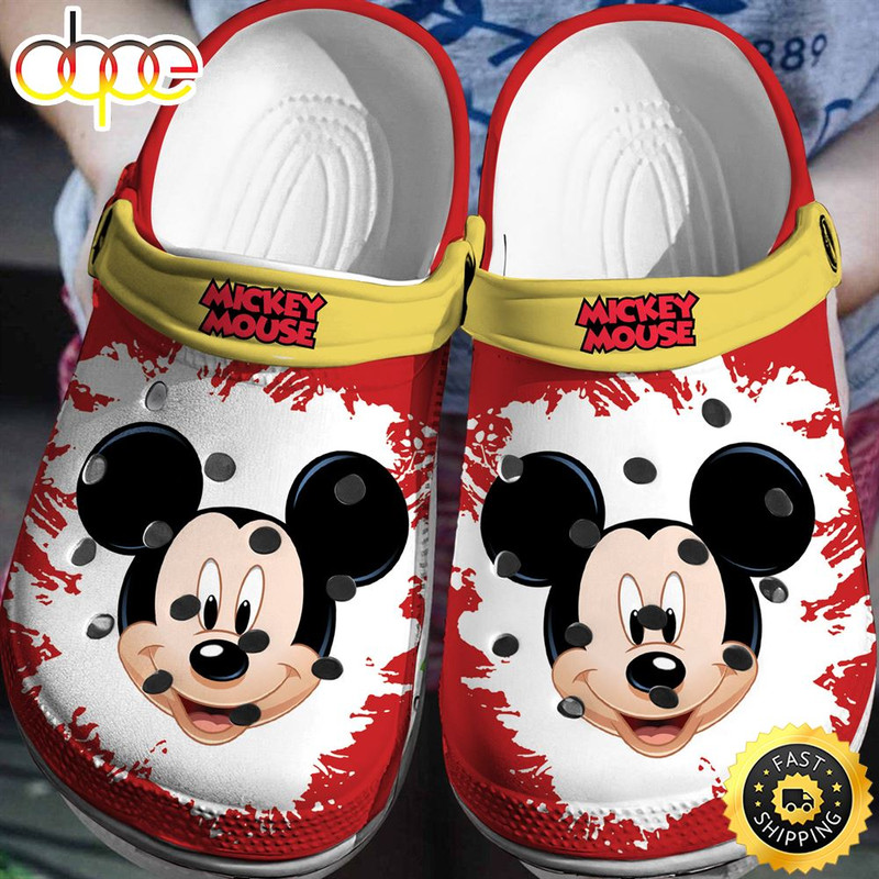 Red Mickey Mouse Crocs Classic Clogs.jpg
