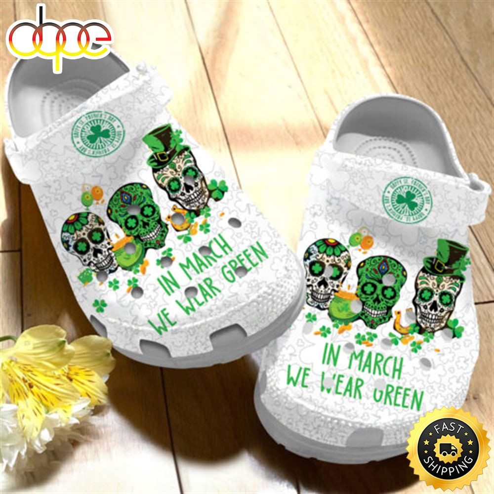 Skull Patricks Day Skull Green Crocs.jpg
