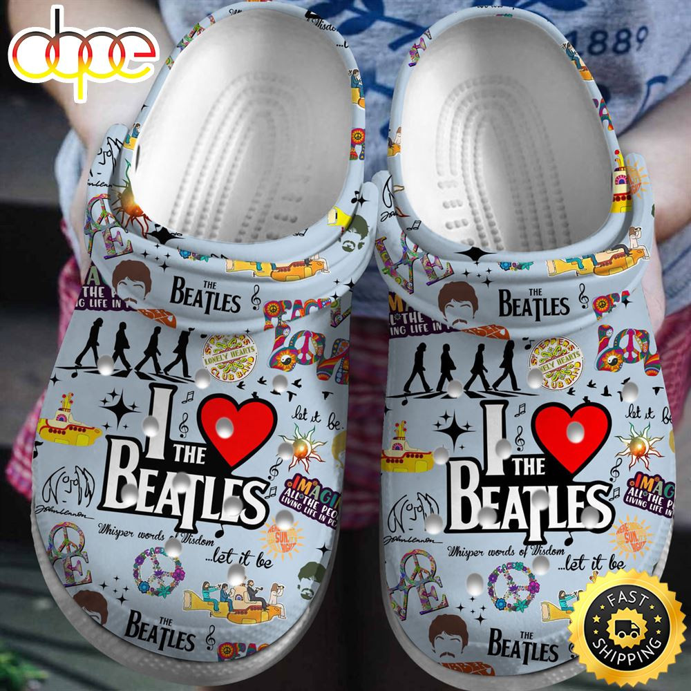 The Beatles Music Crocs Crocband Clogs Shoes Comfortable For Men Women and Kids.jpg