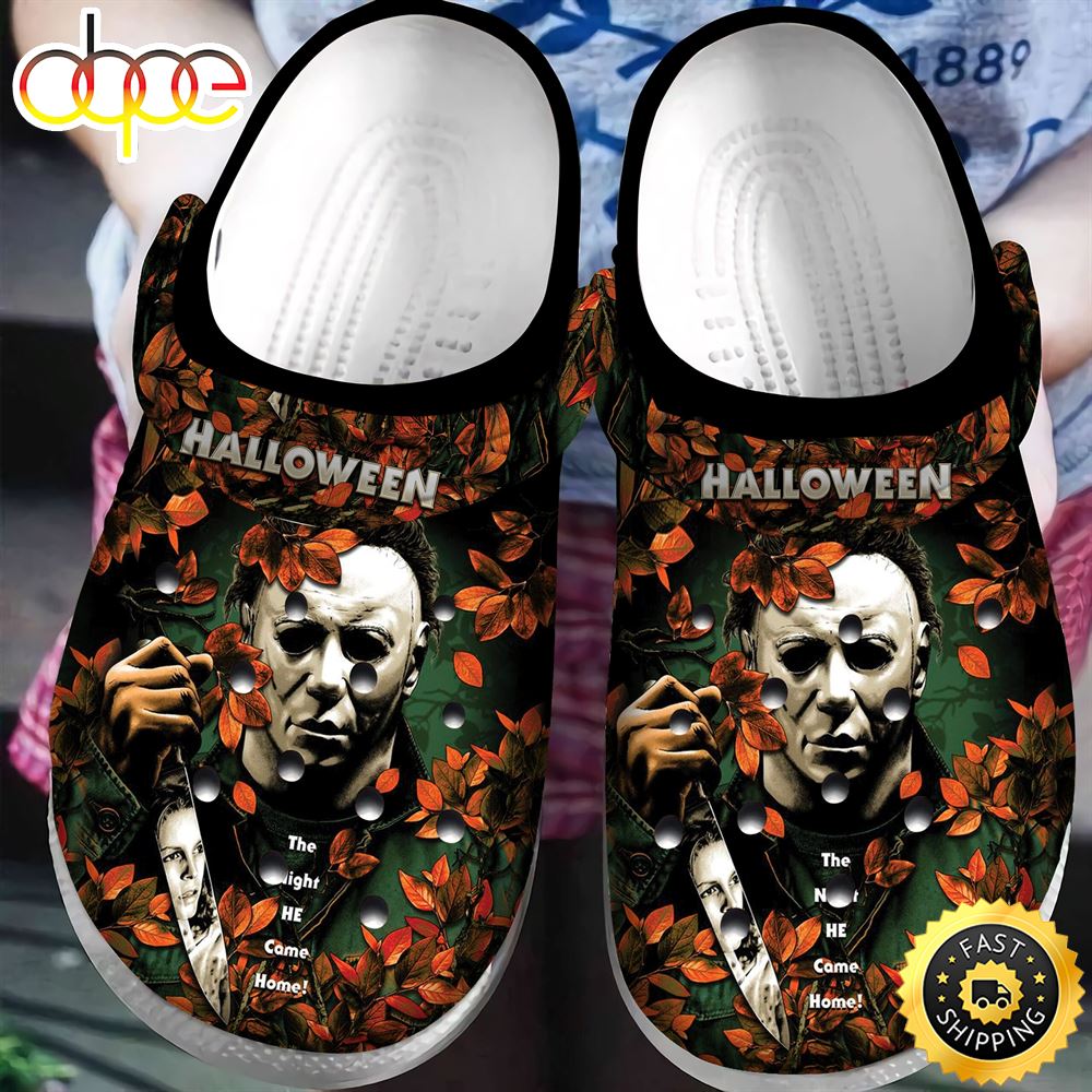 The Night He Come Home Michael Myers Horror Movie Halloween Clogs Shoes.jpg