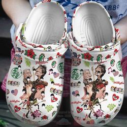 the rollings stones rock band crocs clogs comfortable shoes crocband for men women