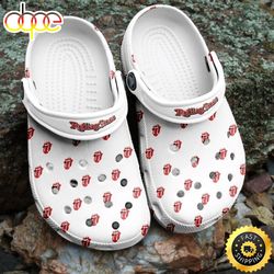 the rollings stones rock band crocs crocband clogs comfortable shoes for men women