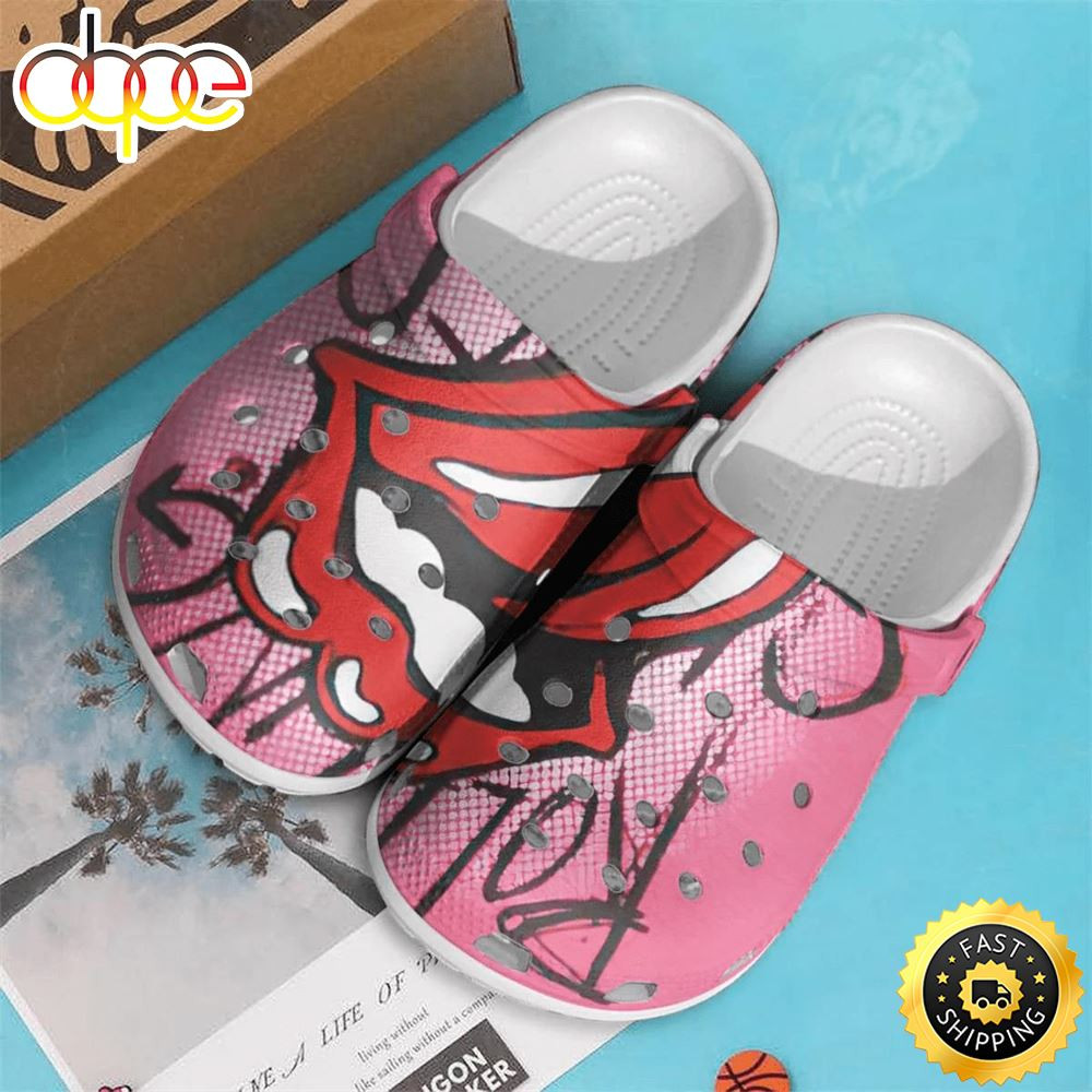 The Rollings Stones Rock Band Crocs Crocband Comfortable Shoes Clogs For Men Women.jpg