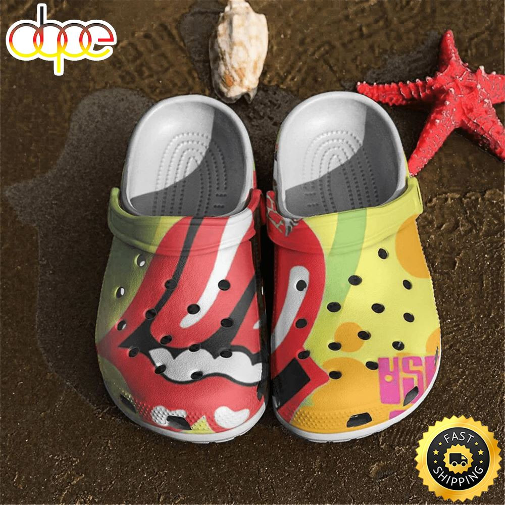 The Rollings Stones Rock Band Crocs Crocband Shoes Comfortable Clogs For Men Women.jpg