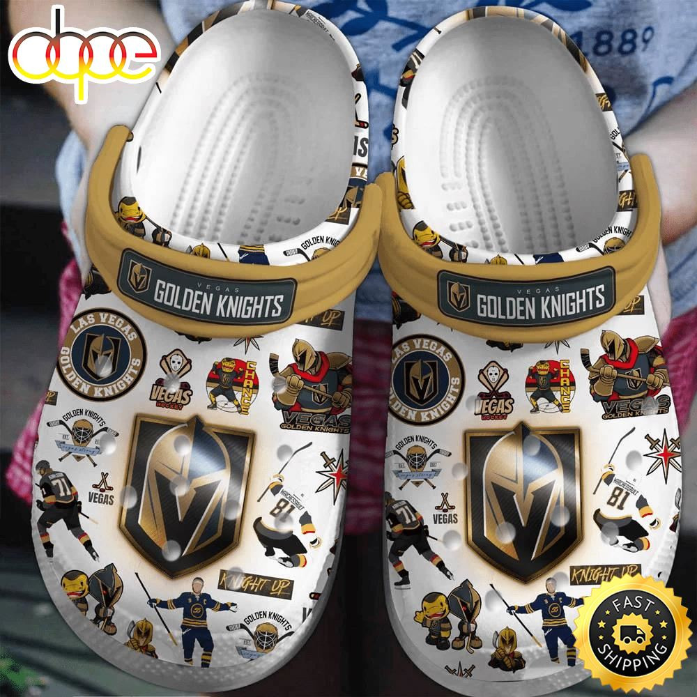 Vegas Golden Knights Ice hockey team NHL Sport Crocs Clogs Crocband Shoes Com.jpg