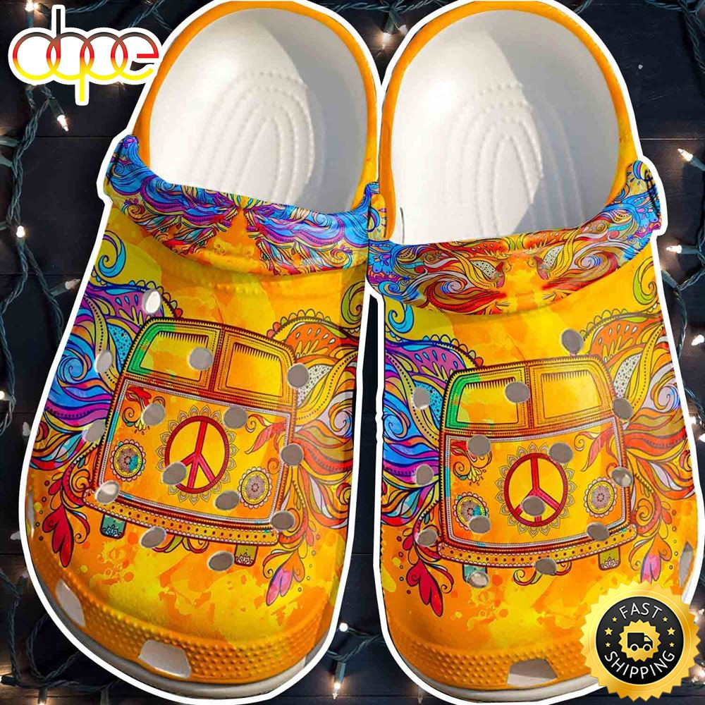 Yellow Car Hippie Clog Shoess Shoes Clogs Men Women.jpg