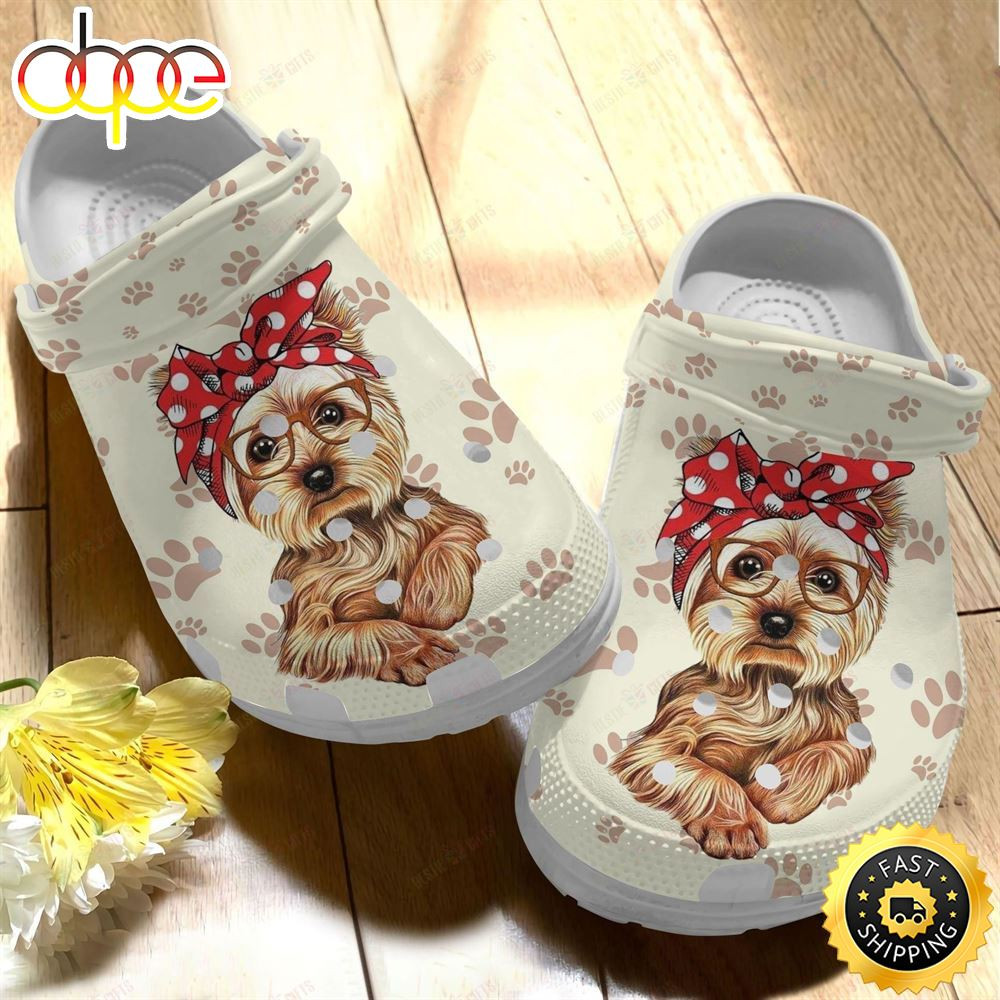 Yorkie Crocs Classic Clog Yorkie Mom Shoes.jpg