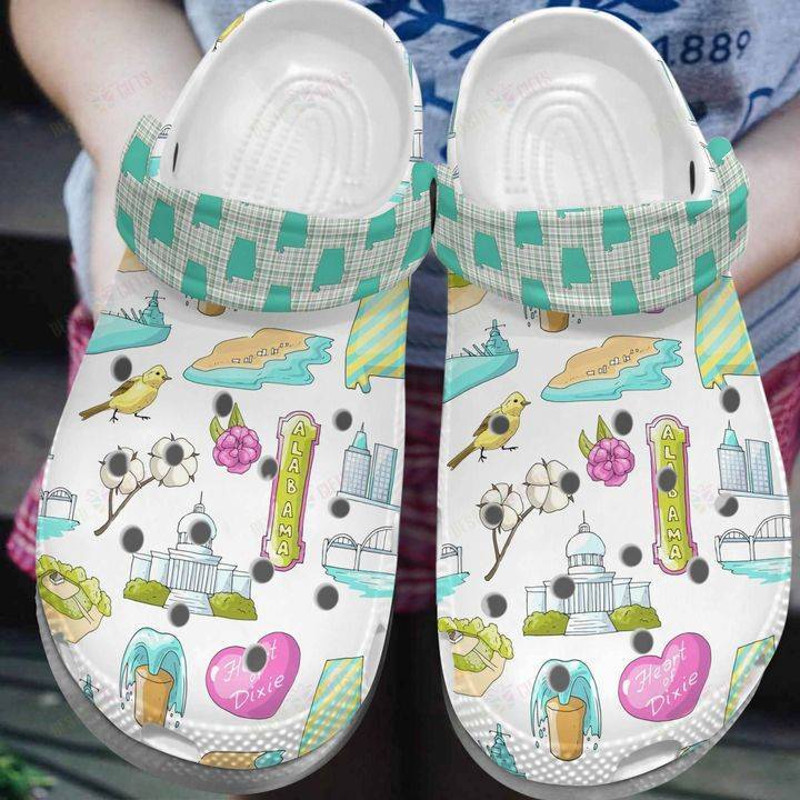 Alabama Heart Of Dixie Crocs Classic Clogs Shoes - 365crocs.jpg