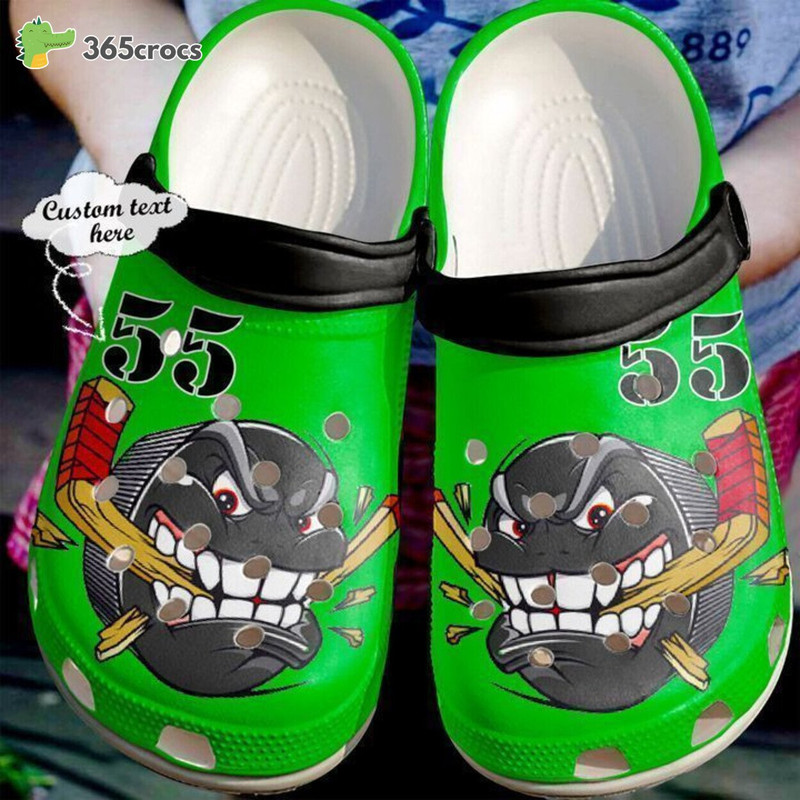 Angry Hockey Enthusiast Personalized Sport Inspired NHL Clog Footwear - 365crocs.jpg