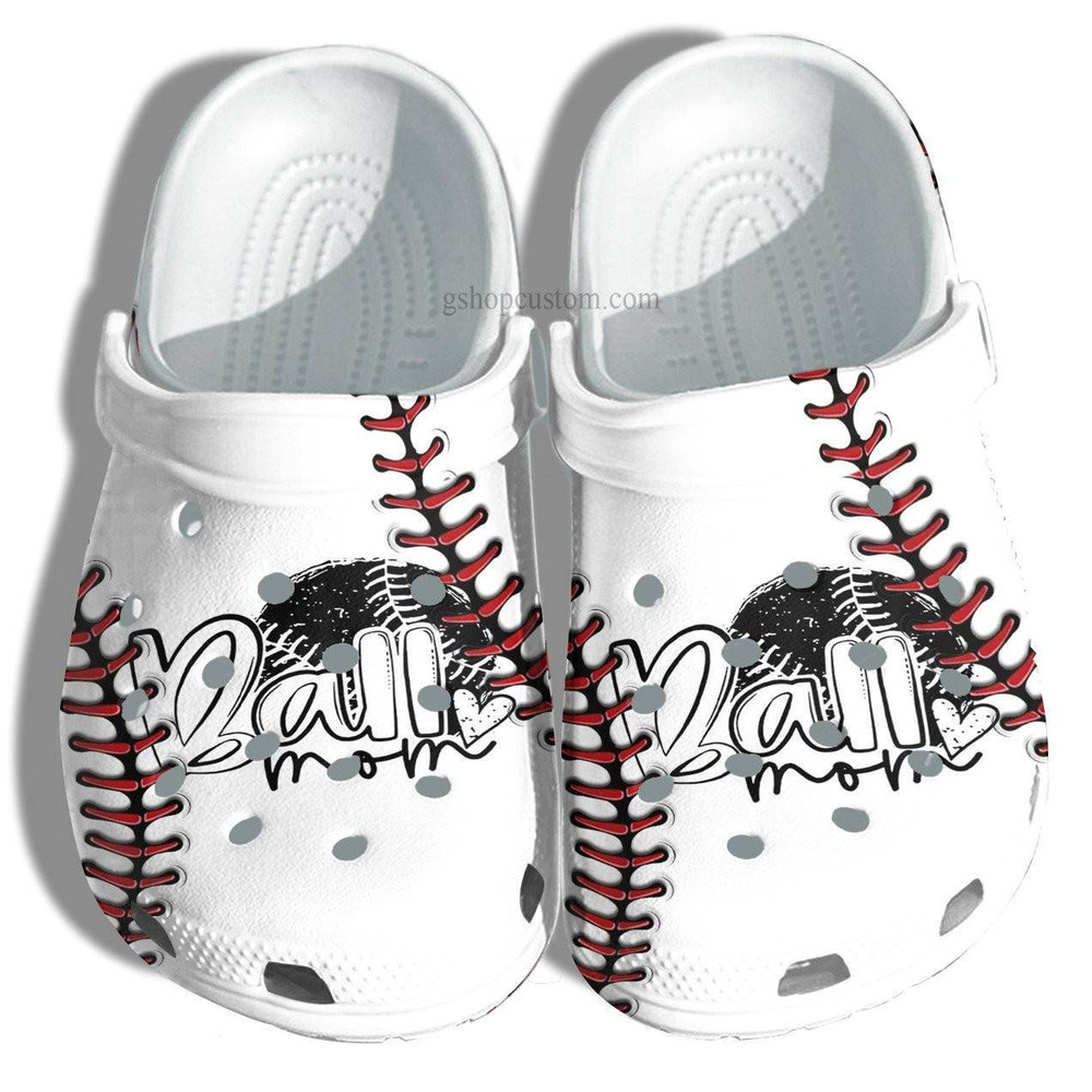 Ball Mom 3D Baseball Line Croc Shoes Gift Mother - Cool Baseball Line Crocs Shoes Gift Grandma - 365crocs.jpg