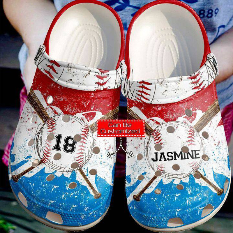 Baseball - Baseball Personalized Watercolor Clog Crocs Shoes For Men And Women - 365crocs.jpg