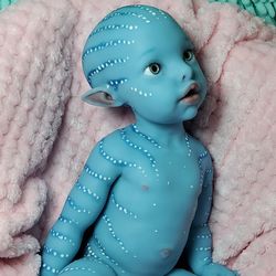 Adorable silicone reborn avatar baby girl 13 inches