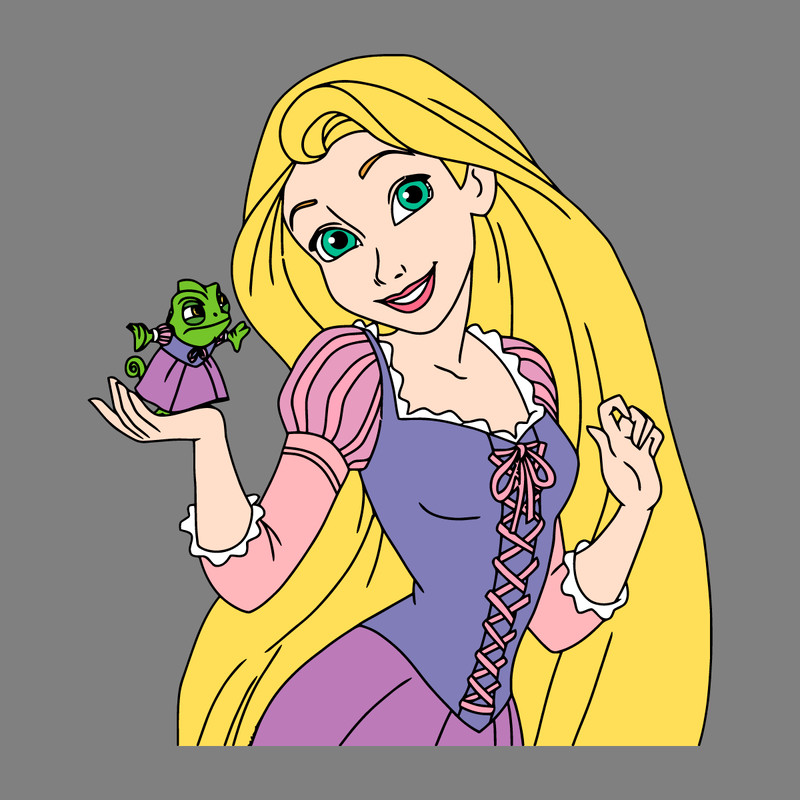 Rapunzel-With-Pascal-Tangled-SVG-5,-svg,-dxf,-Cricut,-Silhouette-2296222.png