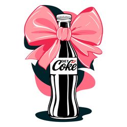 coquette diet coke pink bow diet coke svg