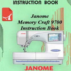 JANOME Memory Craft 9700 Instruction manual PDF