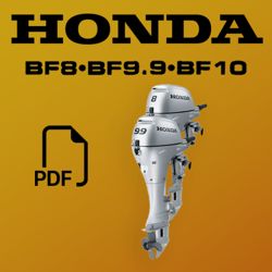 BF8, 9, 10 Honda Outboard service workshop and repair