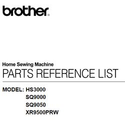 Brother HS-3000 User manual MODEL: HS3000 SQ9000 SQ9050 XR9500PRW PDF