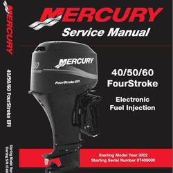 MERCURY Outboard 40-50-60 4 Stroke Service Manual