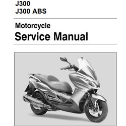 Kawasaki J300/J300 ABS motorcycle service manual workshop