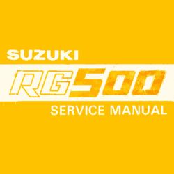 Suzuki RG500 Service Manual workshop
