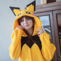 Custom Pichu Pokemon inspired kigurumi (adult onesie, pajama)