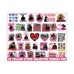retro yellowstone valentines sublimation design bundle, western valentine png bundle, valentine&39s day png