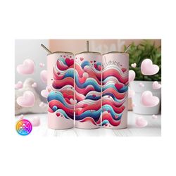 retro valentines day 20 oz skinny tumbler sublimation design digital download png valentines day retro tumbler