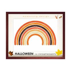 halloween rainbow for party decor elements svg,falls rainbow eps,boho cute clipart,svg for cricut,silhouette,pumpkin col