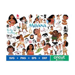 moana svg bundle, moana svg files for cricut, baby moana png, princess svg for shirts, birthday girl svg cut files, moan