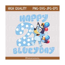 bluey 2nd happy birthday shirt png svg,boy and girl it's my birthday,matching family,digital file,transparent,cricut,silhouette,sublimation