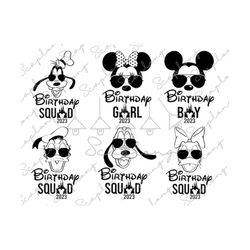 bundle birthday squad 2023 svg, family matching birthday svg, birthday squad svg, birthday boy girl svg, family trip svg,family vacation svg