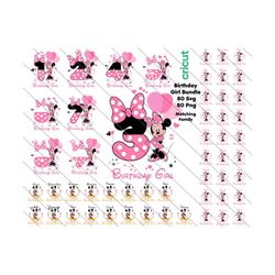 minnie birthday girl family svg, minnie matching family, minnie mouse numbers svg, png, minnie mouse png, family bundle birthday girl,