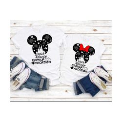 family trip 2023 svg, mickey mouse and minnie mouse head with castle and fireworks, svg, png, eps and png files included, instant download