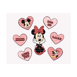 mouse love svg, mouse valentine svg, funny valentine's day, xoxo candy heart, retro valentines svg, valentines couple shirt svg file