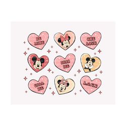 valentine mouse doodle svg, mouse candy heart svg, mouse valentines svg, family trip, mouse love svg, retro valentines svg, svg file