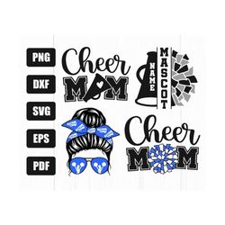 cheer mom svg bundle, cheer life svg, cheerleader svg files, cheerleader mom designs, mom life svg, cut file for cricut, silhouette, png,dxf