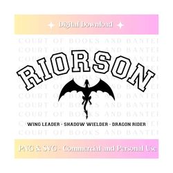 fourth wing inspired riorson | basgiath war college png | dragon riders quadrant | rebecca yarros | cricut file | fantasy | bookish files