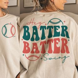 hey batter batter swing svg, baseball mom svg, retro baseball png, groovy baseball svg, baseball season svg, baseball sh