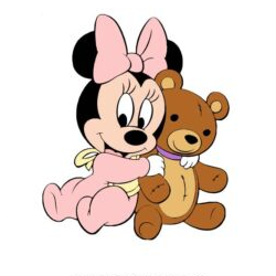 baby minnie with toy svg & png disney svg, cricut