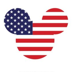 Mickey Head 4th of July SVG & PNG, svg files for cricut, Cricut, Silhouette Vector Cut File