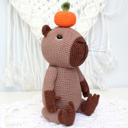 Capybara toy crochet pattern PDF in English - Amigurumi toy tutorial