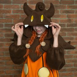 Custom Pumpkaboo Pokemon inspired kigurumi (adult onesie, pajama)