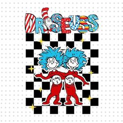 retro dr seuss png, cat in the hat png, dr seuss day png, read across america png, thing 1 thing 2, reading png, teacher
