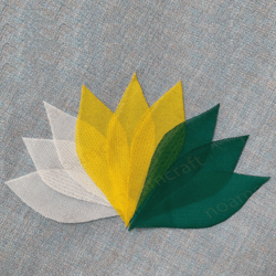 Applique Patterns Multicolor Vibrant Fabric Leaves
