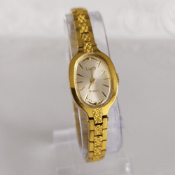 Vintage ladies watch Luch, Gold watch RAY, Cocktail watch, Wristwatch 15 jewels